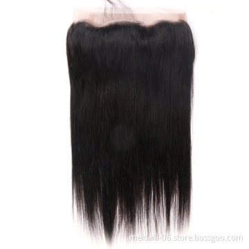 100 cheap human hair straight brazilian frontal 360 lace closure virgin hair front closure 360 degree hair lace frontal closure